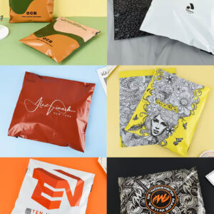 Custom OEM Poly Mailers Printed Logo Plastic Mailing Bags Courier Shipping Envelopes for Clothing Brands